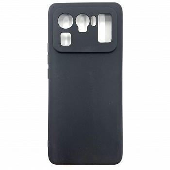 Силиконовый чехол для Xiaomi Mi 11 Ultra чёрный (от 5шт цена 10р)