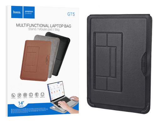 Сумка для ноутбука Hoco GT5 Delight series multi-function notebook bag with (14 inches) (Black)