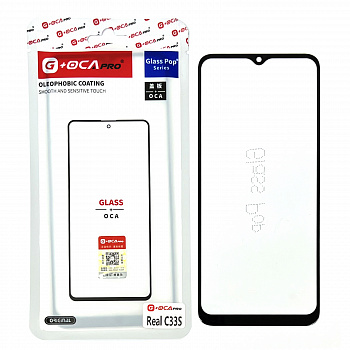 Glass+OCA Realme C33s Black (Musttby)