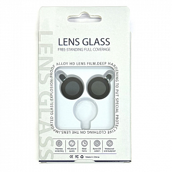 Защитное стекло на камеру для Apple iPhone 16/ 16 Plus Lens Glass (Black)