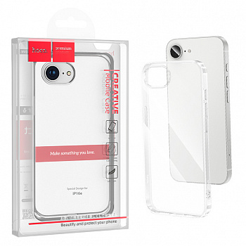 Силиконовый чехол для iPhone 16e Hoco Light series TPU cace (Transparent) (20)