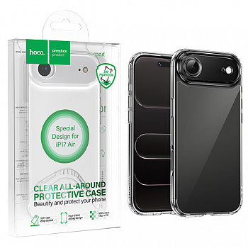 Задняя накладка для iPhone 17 Air Hoco Airbag anti-fall protective case (Transparent) (20)