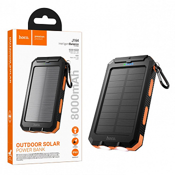Аккумулятор (АКБ) Power Bank Hoco J164 (8000 mAh) Platinum solar dual lighting (Black) 