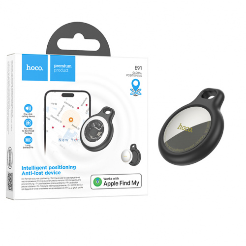 Портативный GPS трекер Hoco E91 Tiger (Black-White) (36)