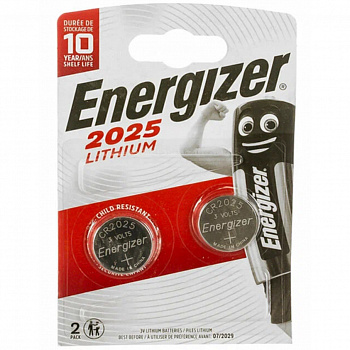 Батарейка Energizer 2025 BL2