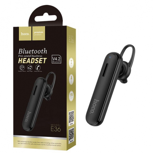 Гарнитура Bluetooth Hoco E36 Free sound business wireless headset (Black) (36)