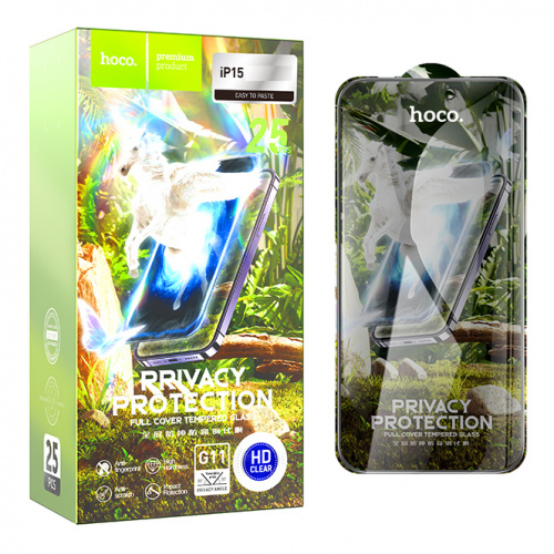 Защитное стекло для iPhone 15/ 16 (G11) Hoco Privacy