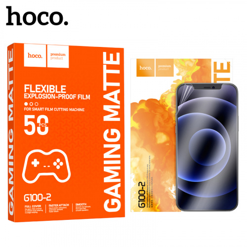 Плёнка гидрогелевая Hoco G100-2 frosted film (50PCS) матовая 