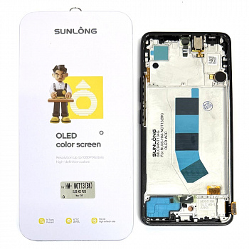 Дисплей для Xiaomi Redmi Note 13 4G (Sunlong) (Black) Oled + Frame с компонентами