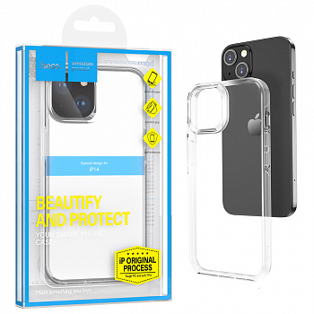 Силиконовый чехол для iPhone 14 Hoco Beautify and protect (Transparent)