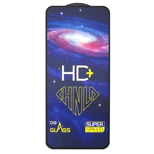 Защитное стекло для Realme 7 Pro Black техпакет HD+ (от 10шт цена 29р)