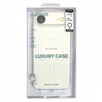 Задняя накладка для iPhone 17 Air Kwi прозрачные с блёстками