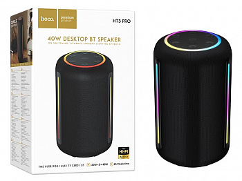 Bluetooth колонка Hoco HT3 Pro Platinum sound desktop BT speaker (Black) 