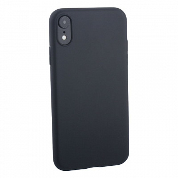 Силиконовый чехол для iPhone XR (6,1) чёрный (от 10шт цена 25р)