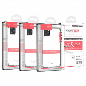 Силиконовый чехол для iPhone 12 mini (5.4) Hoco TPU Light Series 0.8mm прозрачный