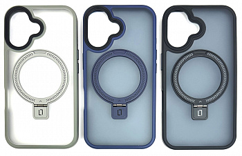 Задняя накладка для iPhone 16 Magnetic Pro с подставкой в ассортименте