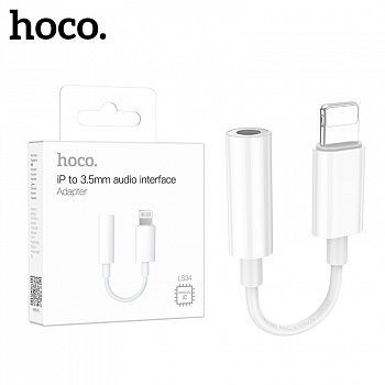 Переходник для наушников Hoco LS34 Lightning на 3.5mm 