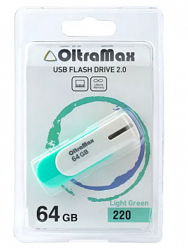 Флеш - накопитель USB 64Gb OltraMax 220 светло зелёный
