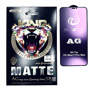 Защитное стекло для iPhone XS MAX/ 11 Pro MAX (6.5) Red/Blackи Wotaer King