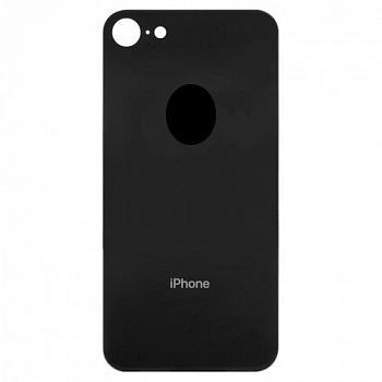 Задняя крышка для Apple iPhone 8 Black с маленьким вырезом камеры