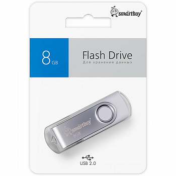 Флеш - накопитель USB 8Gb Smart Buy Twist чёрный