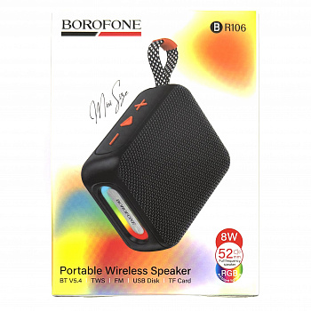 Bluetooth колонка Borofone BR106 Felicitous BT speaker (Black)