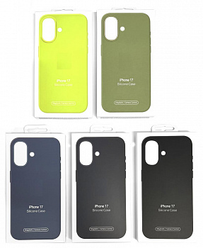 Силиконовый чехол для iPhone 17 копия-оригинала 360 MagSafe в ассортименте