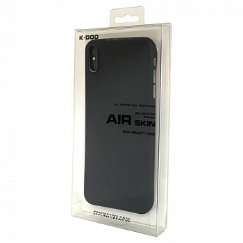 Задняя пластиковоя накладка для iPhone XS MAX (6,5) Black K-DOO