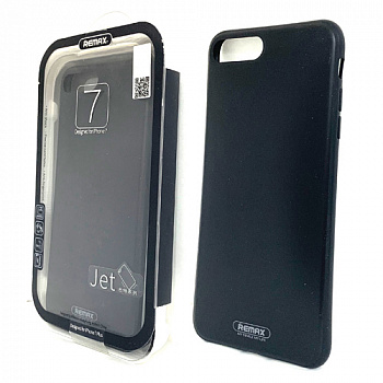 Силиконовый чехол для iPhone 7/ 8 (4,7) чёрный матовый Remax Jet series