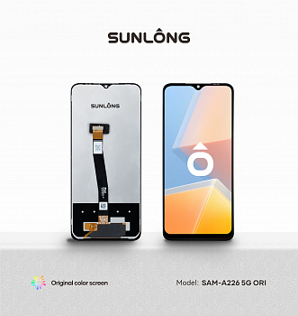 Дисплей + тачскрин для Samsung A226/ A22S Black (Sunlong ORI) No Frame АКЦИЯ!!!