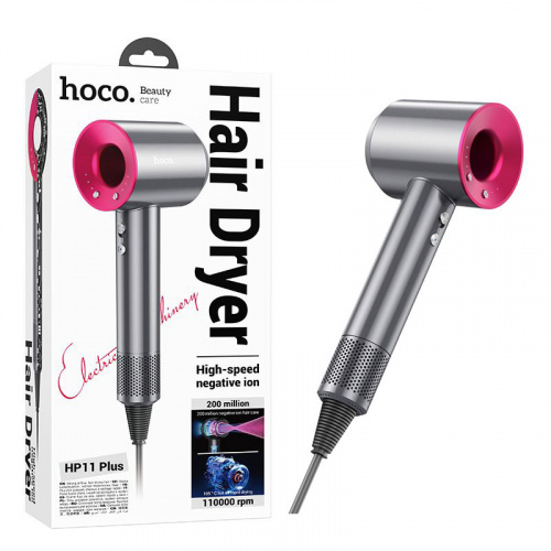 Фен Hoco HP11 Plus high-speed negative ion hair dryer (Rose Red) (12)