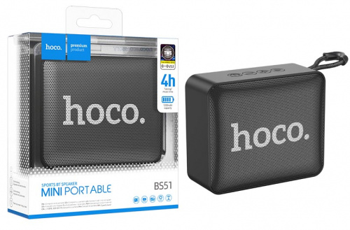Bluetooth колонка Hoco BS51 Gold brick sports BT speaker (Black)
