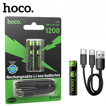 Аккумулятор Hoco JA4 AAA rechargeable lithium battery (2PCS) (Black) (32)