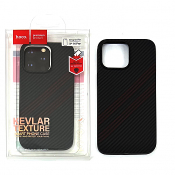 Задняя накладка для iPhone 14 Pro Hoco Kevlar (Black Red)