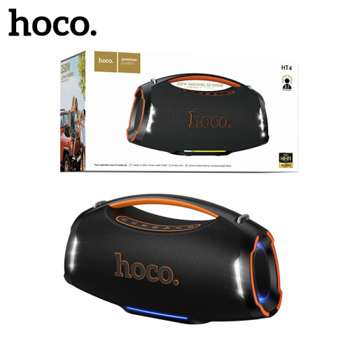 Bluetooth колонка Hoco HT4 Wave BT speaker (Black) (4)