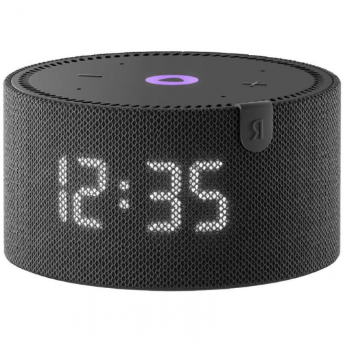 Bluetooth колонка Яндекс-станция Мини Плюс с часами Чёрная