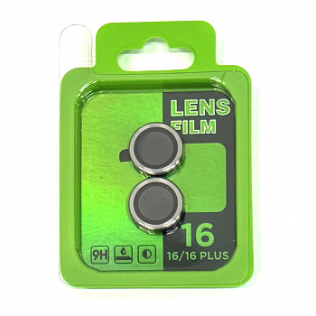 Защитное стекло на камеру для Apple iPhone 16/ 16 Plus Lens Film (Gray)