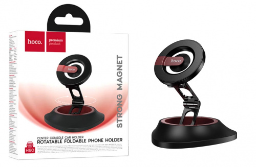Автомобильный держатель Hoco H90 magnetic dashboard) (Black and Red)