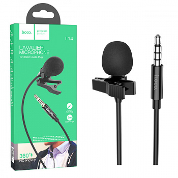 Микрофон Hoco L14 3.5 Black (14)