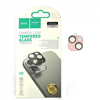 Защитное стекло на камеру для Apple iPhone 13 Mini Hoco (A18) Pink